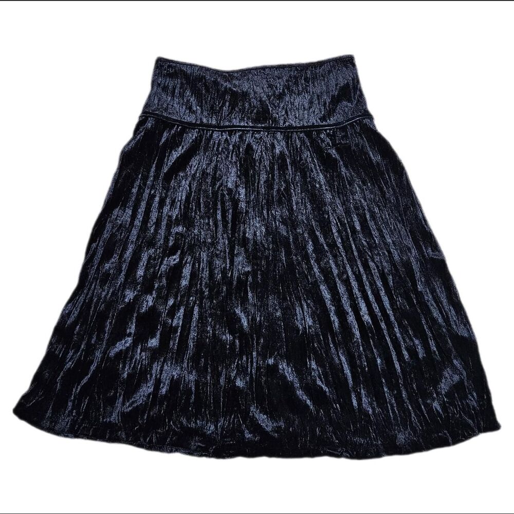 whimsigoth witchy black velvet skirt